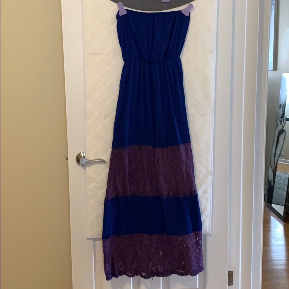 Strapless  “Dainty hooligan” maxi dress